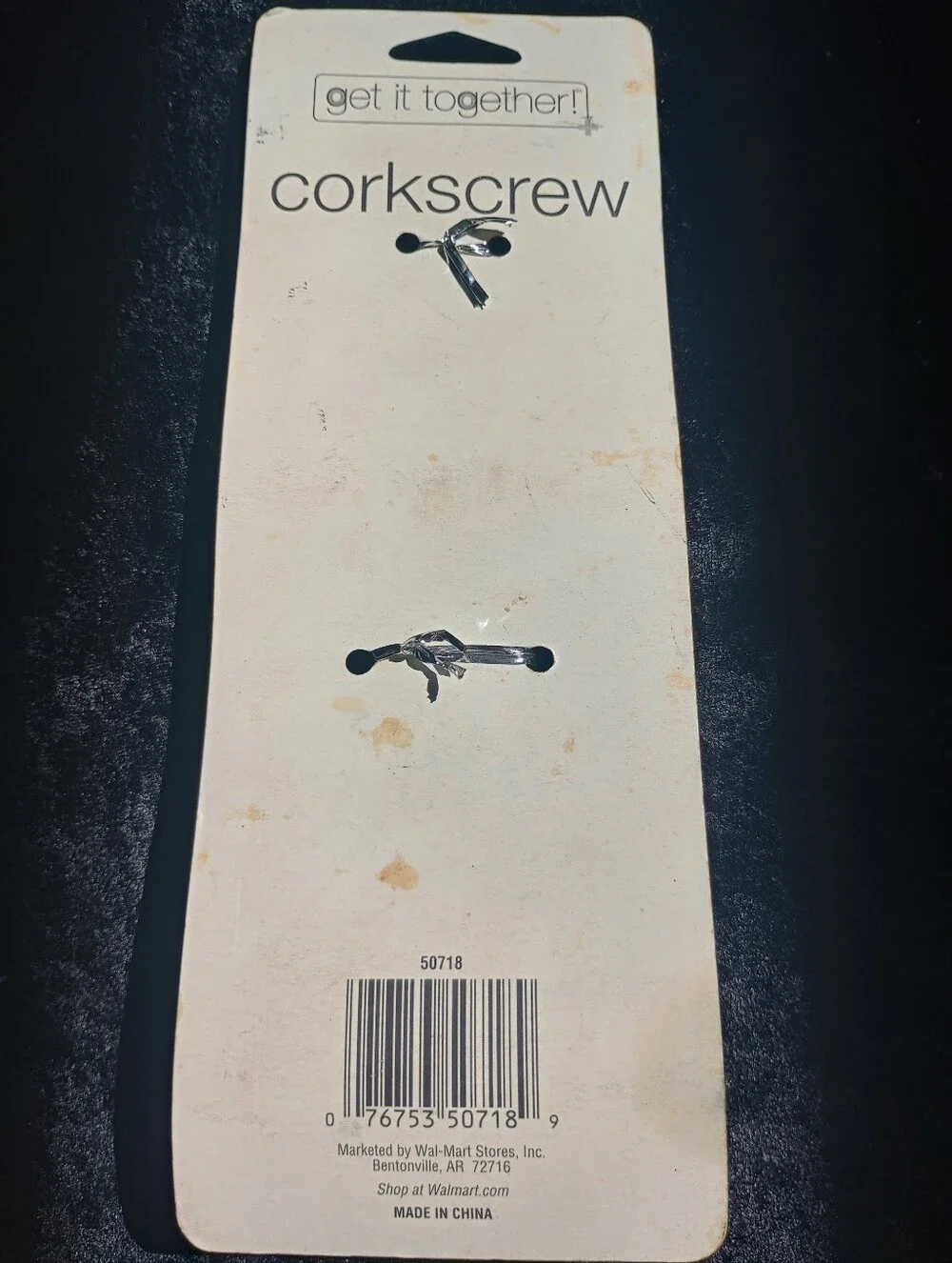 Vintage NWT Plastic Corkscrew